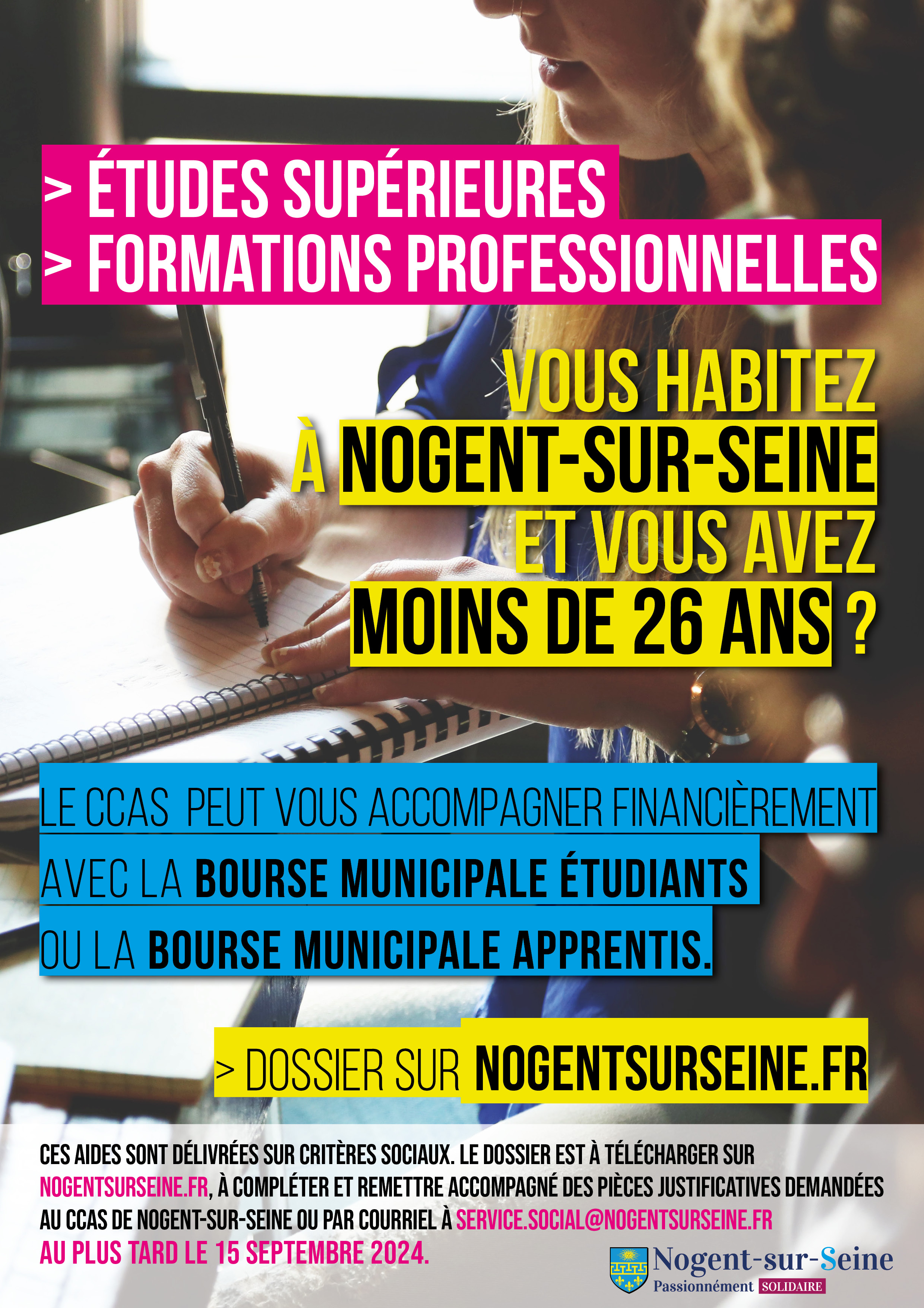 Bourse municipale étudiants/apprentis
