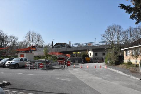 Travaux du pont de la gare
