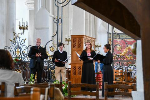 Concert quatuor vocal et orgue à l'église Saint-Laurent