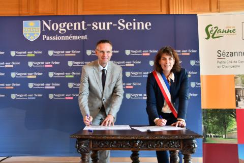 Déclaration de coopération amicale entre la ville de Nogent-sur-Seine et la ville de Sézanne