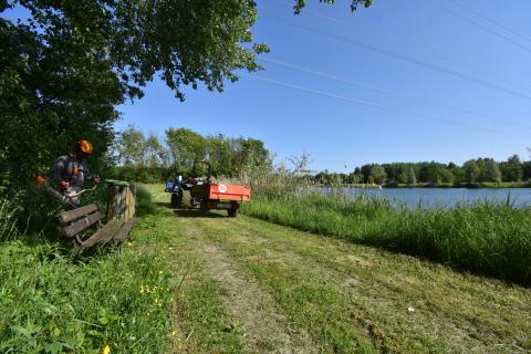 Entretien du Plan d'eau du Monteuil