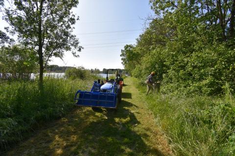 Entretien du Plan d'eau du Monteuil