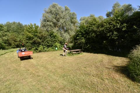 Entretien du Plan d'eau du Monteuil