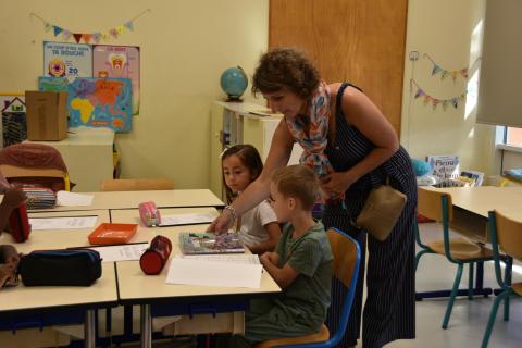 Distribution des cahiers de textes aux CP