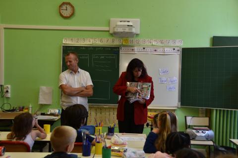 Distribution des cahiers de textes aux CP