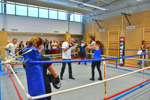 Inauguration de la salle de sports de combat