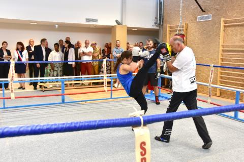 Inauguration de la salle de sports de combat