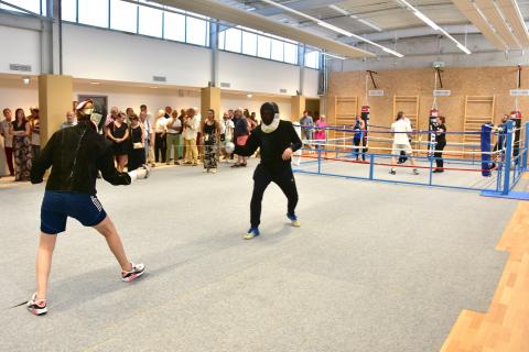 Inauguration de la salle de sports de combat