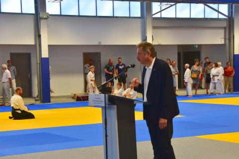Inauguration de la salle de sports de combat