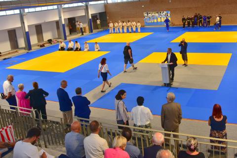 Inauguration de la salle de sports de combat