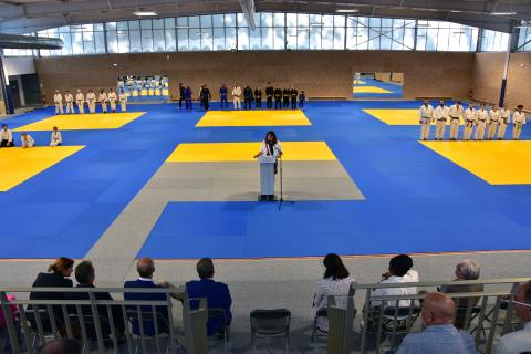 Inauguration de la salle de sports de combat