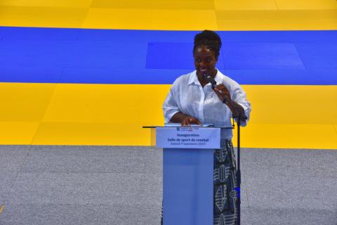 Inauguration de la salle de sports de combat