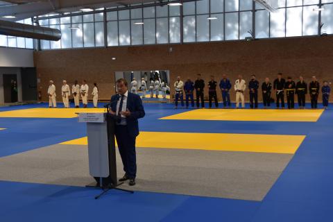 Inauguration de la salle de sports de combat