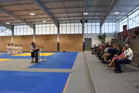 Inauguration de la salle de sports de combat