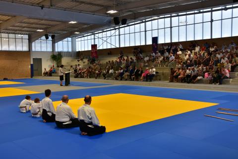Inauguration de la salle de sports de combat