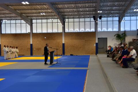Inauguration de la salle de sports de combat