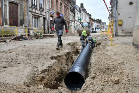 Avancement des travaux de la Grande rue Saint-Laurent