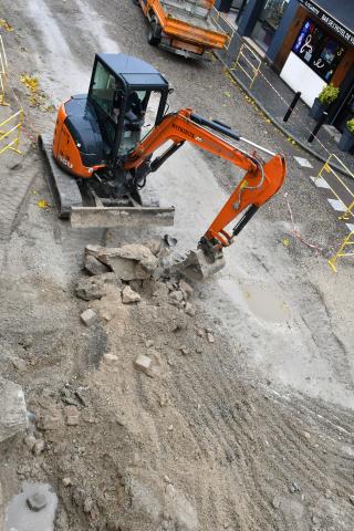 Avancement des travaux de la Grande rue Saint-Laurent