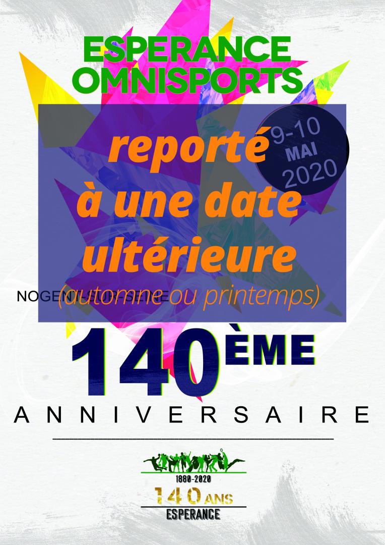 Report du 140e anniversaire de l'Espérance Omnisports