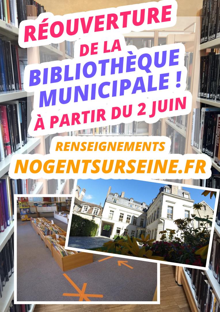 Réouverture de la bibliothèque municipale, mardi 2 juin 2020