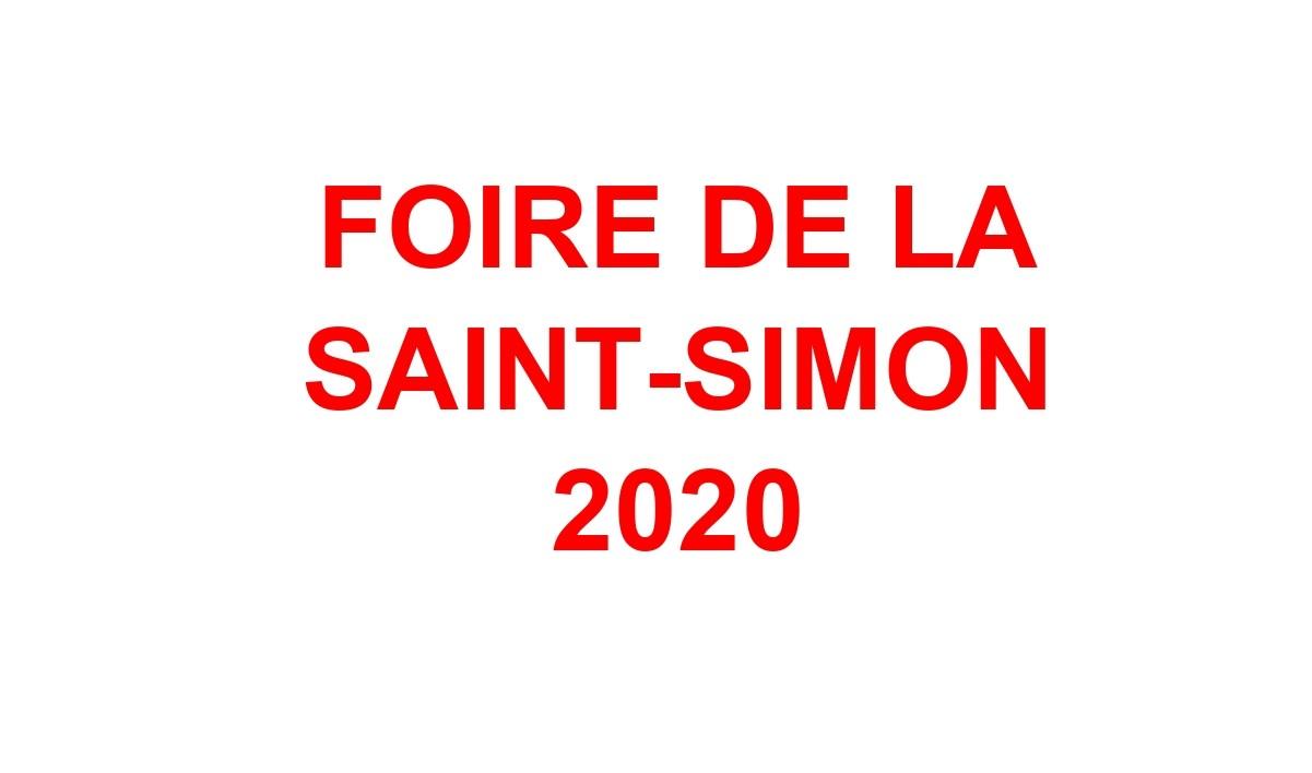 Annulation de la foire de la Saint-Simon 2020