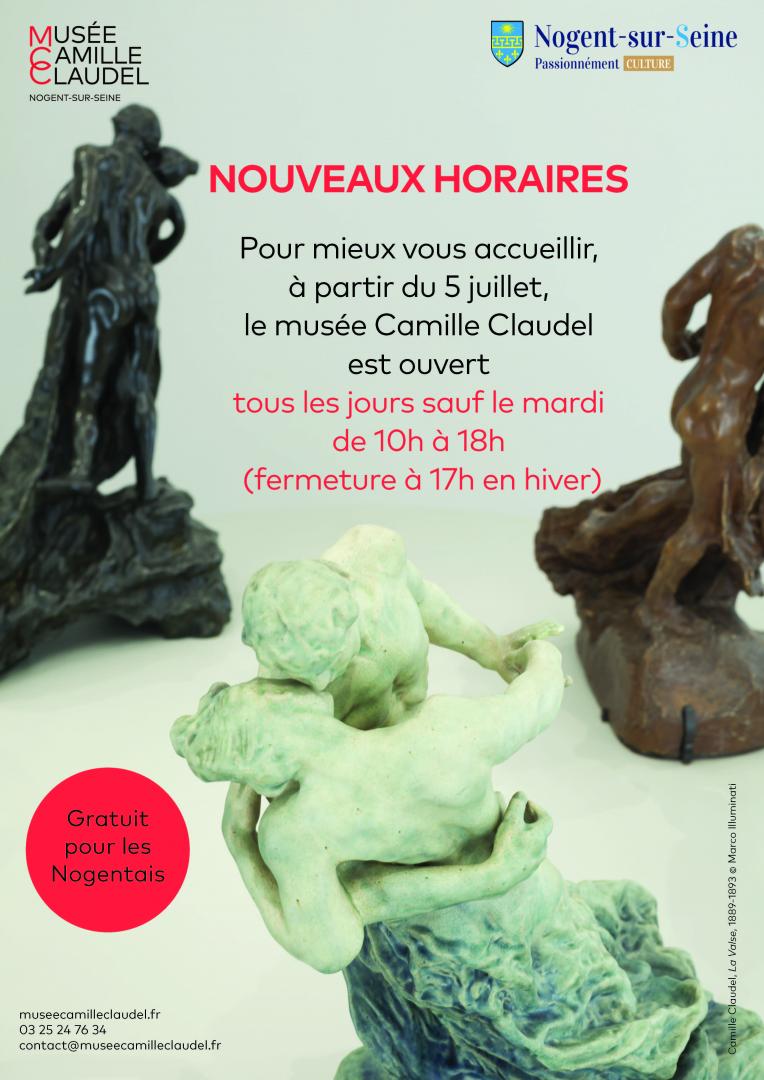 Nouveaux horaires du musée Camille Claudel