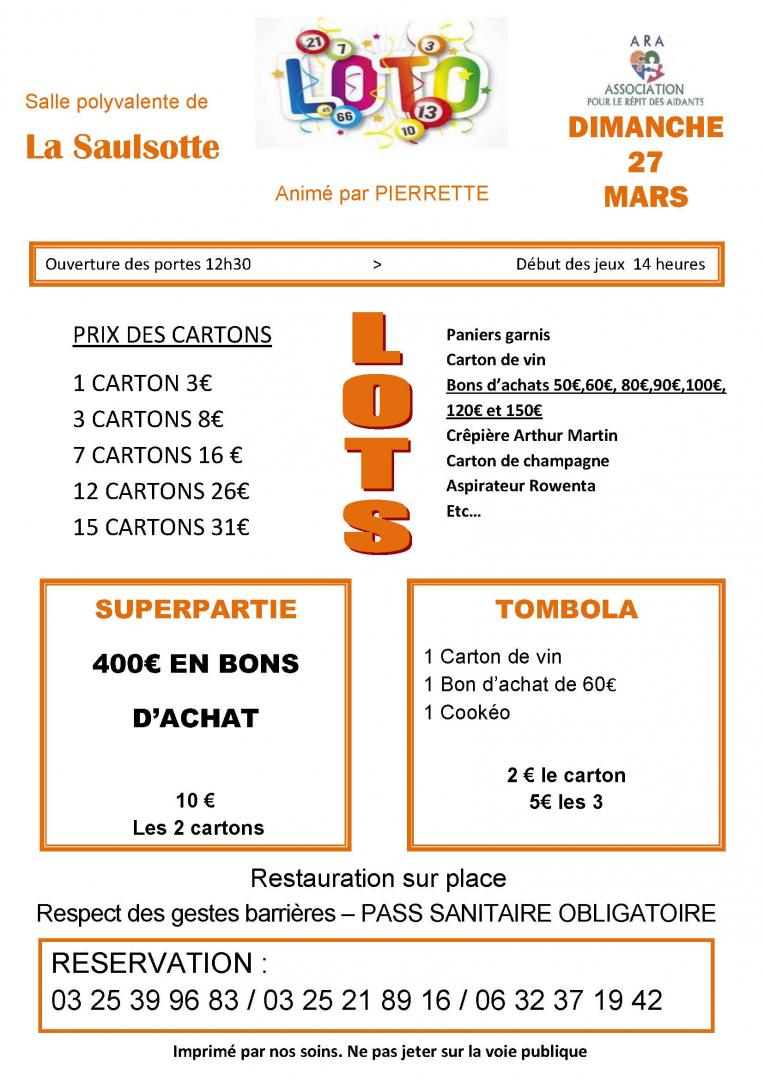 Loto de France Alzheimer Aube