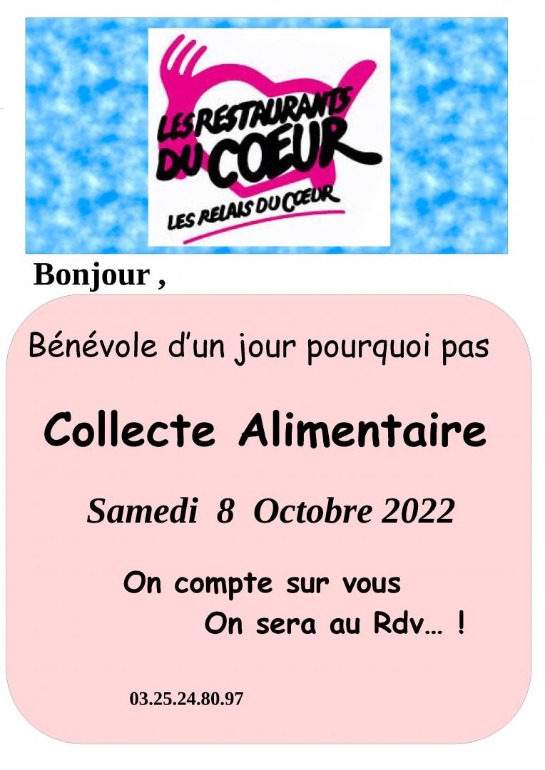 Collecte alimentaire des Restos du coeur