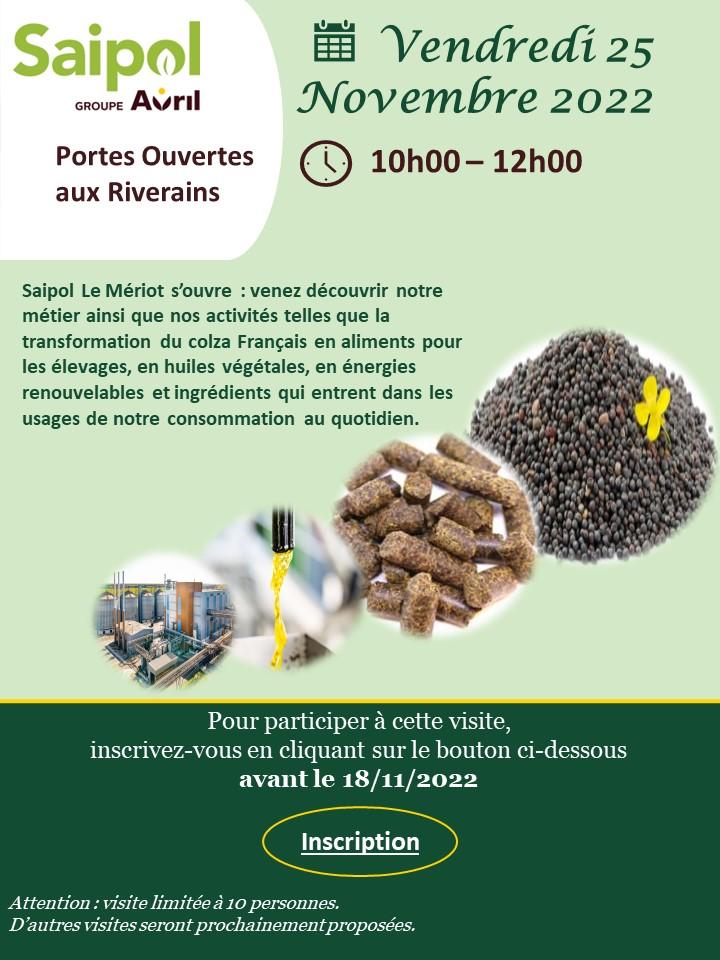 Portes ouvertes - SAIPOL Le Mériot