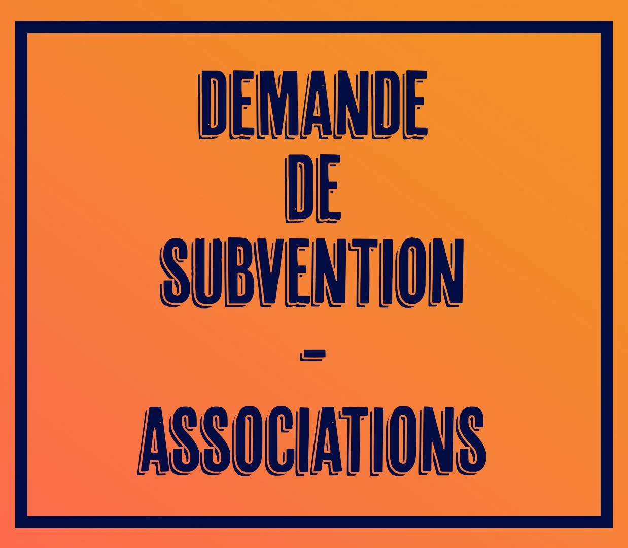 Associations - Demande de subvention 2024