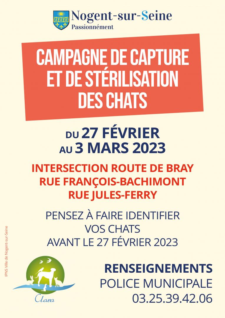 Campagne de capture et de stérilisation des chats