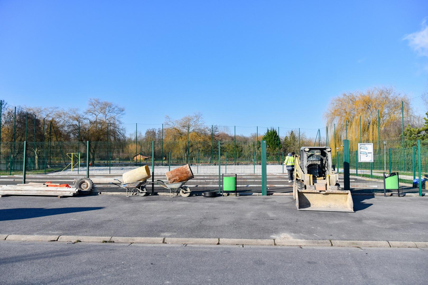 Travaux du nouveau skate park