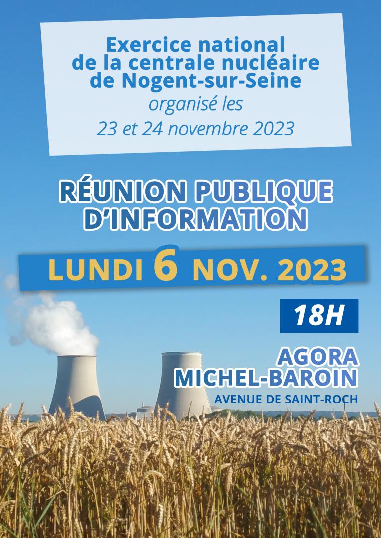 Exercice national de la centrale nucléaire - Réunion d'information