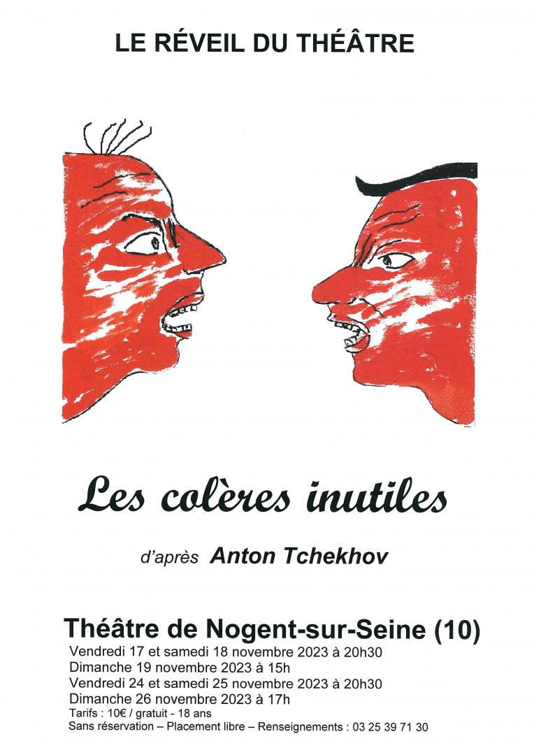 Les colères inutiles - Le Réveil du Théâtre