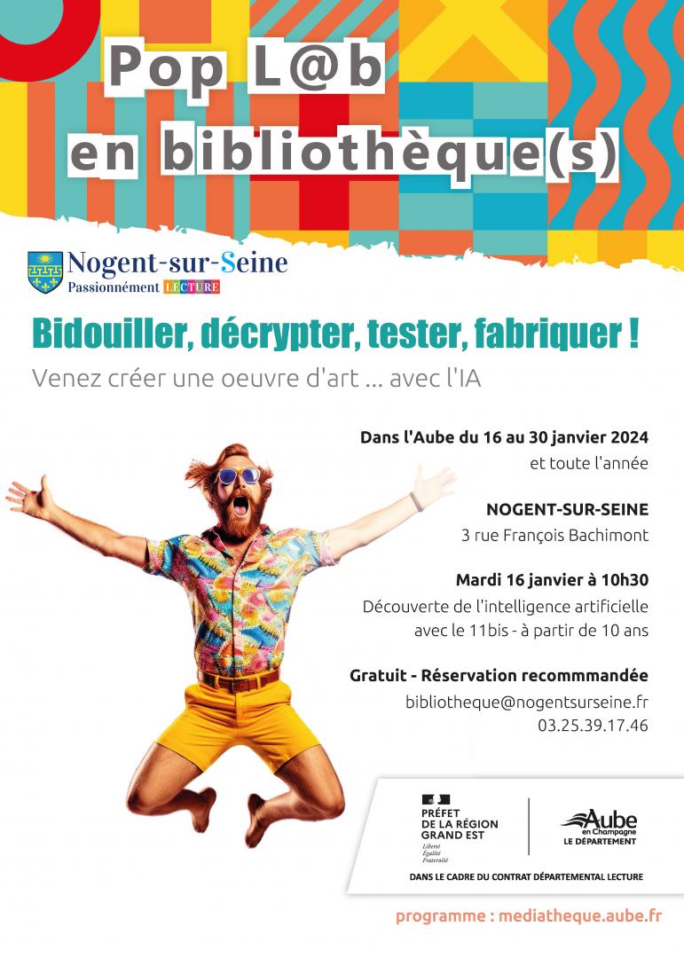 Pop L@b en bibliothèque(s)