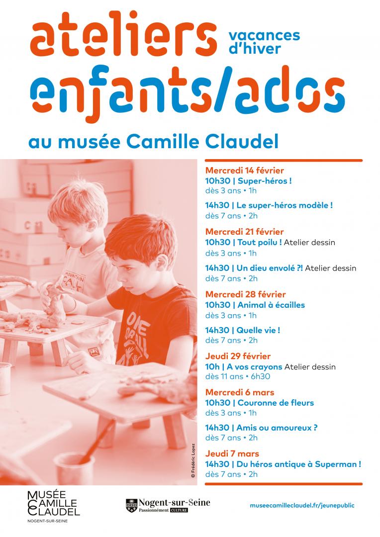 Ateliers enfants/ados - Vacances d'hiver