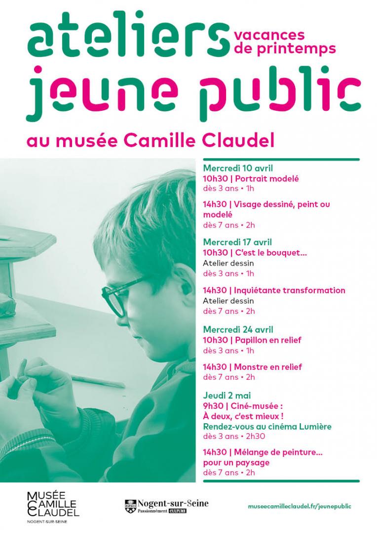 Ateliers jeune public - Vacances de printemps