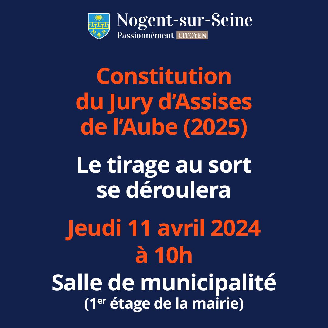 Constitution du jury d'assises de l'Aube 2025