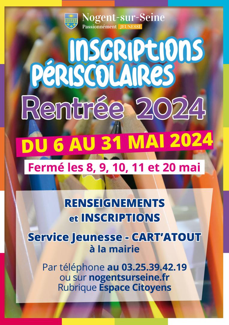 Inscriptions périscolaires - Rentrée 2024