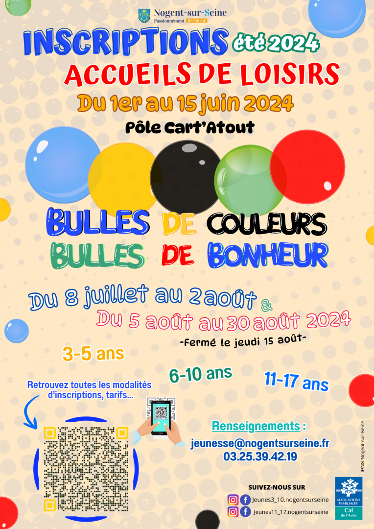 Accueils de loisirs - été 2024
