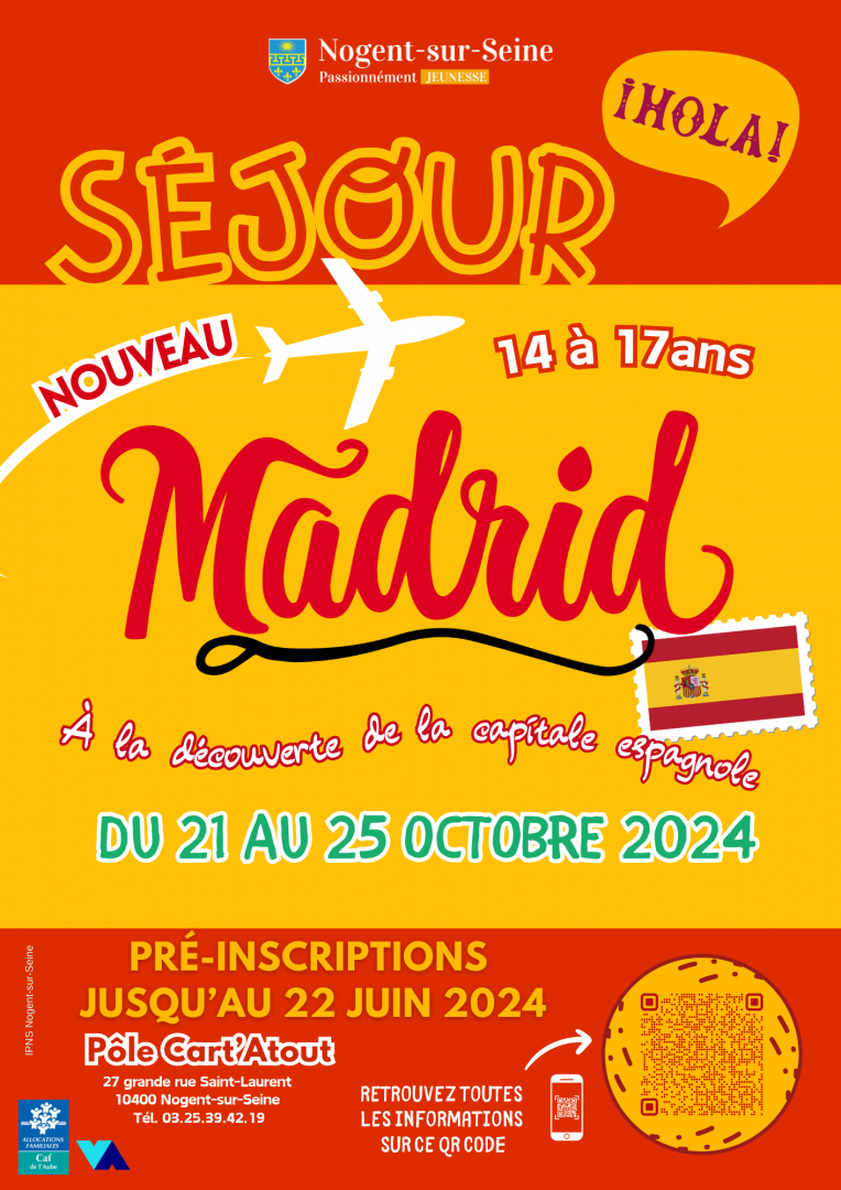 NOUVEAU - Séjour à Madrid pour les 14-17 ans !