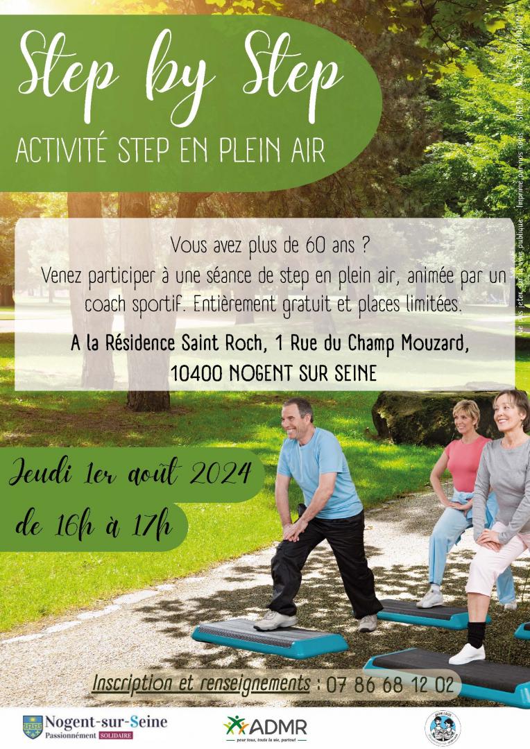 Activité step en plein-air