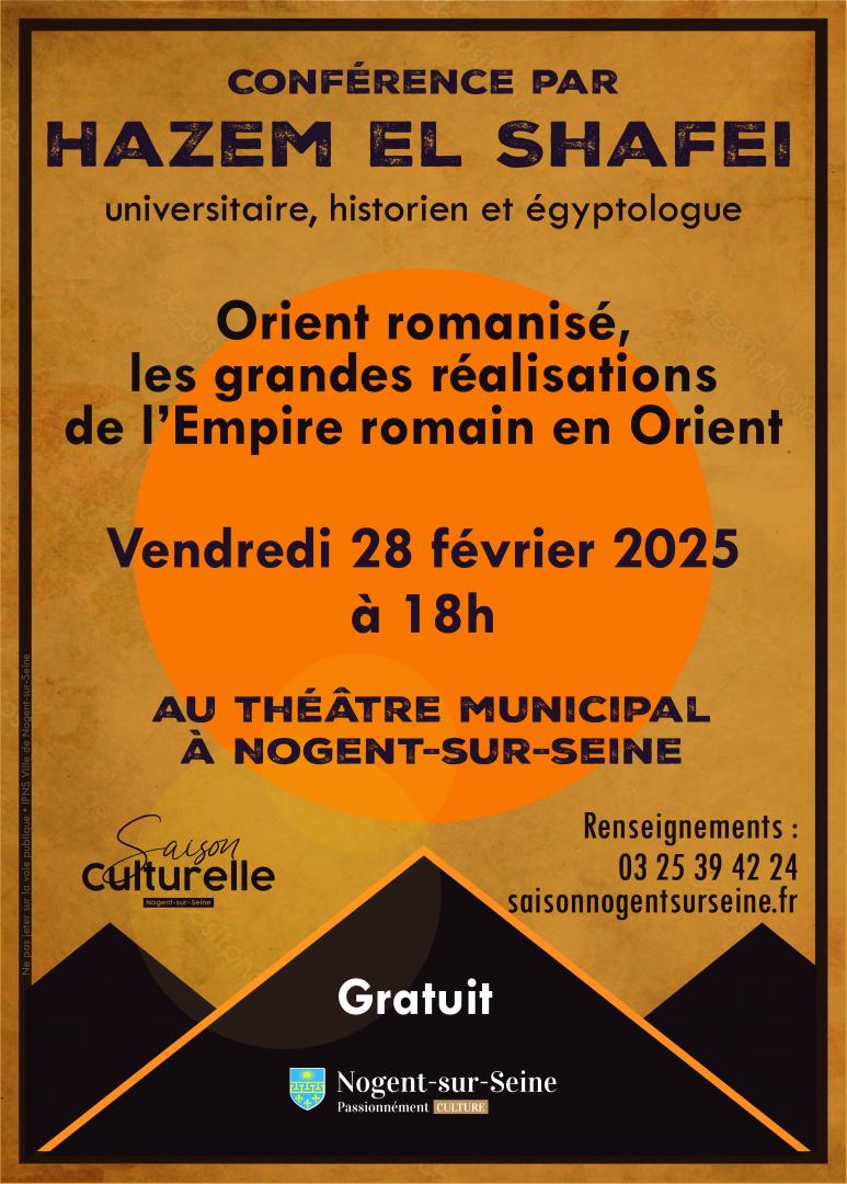 Conférence - Orient romanisé, les grandes réalisations de l'Empire romain en Orient