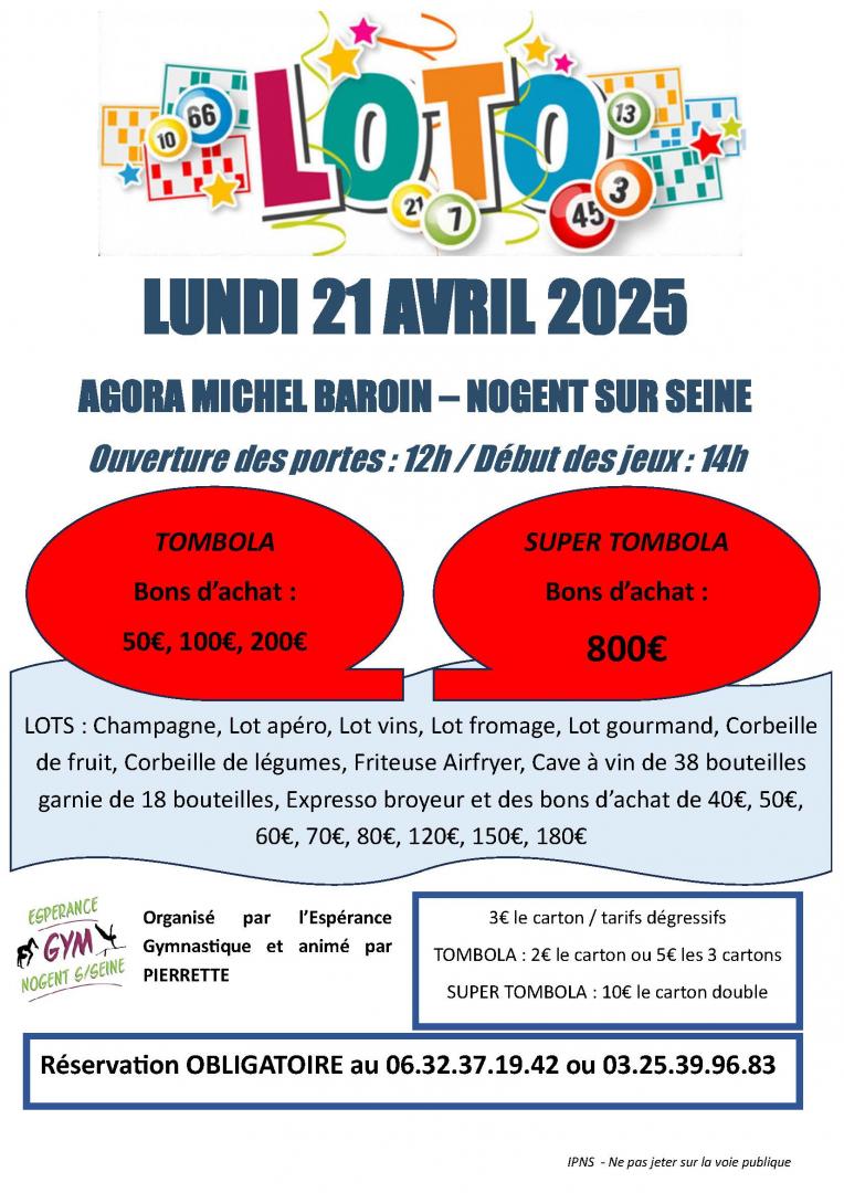 Loto de l'Espérance Gymnastique