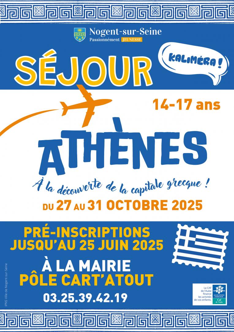 Séjour à Athènes pour les 14-17 ans