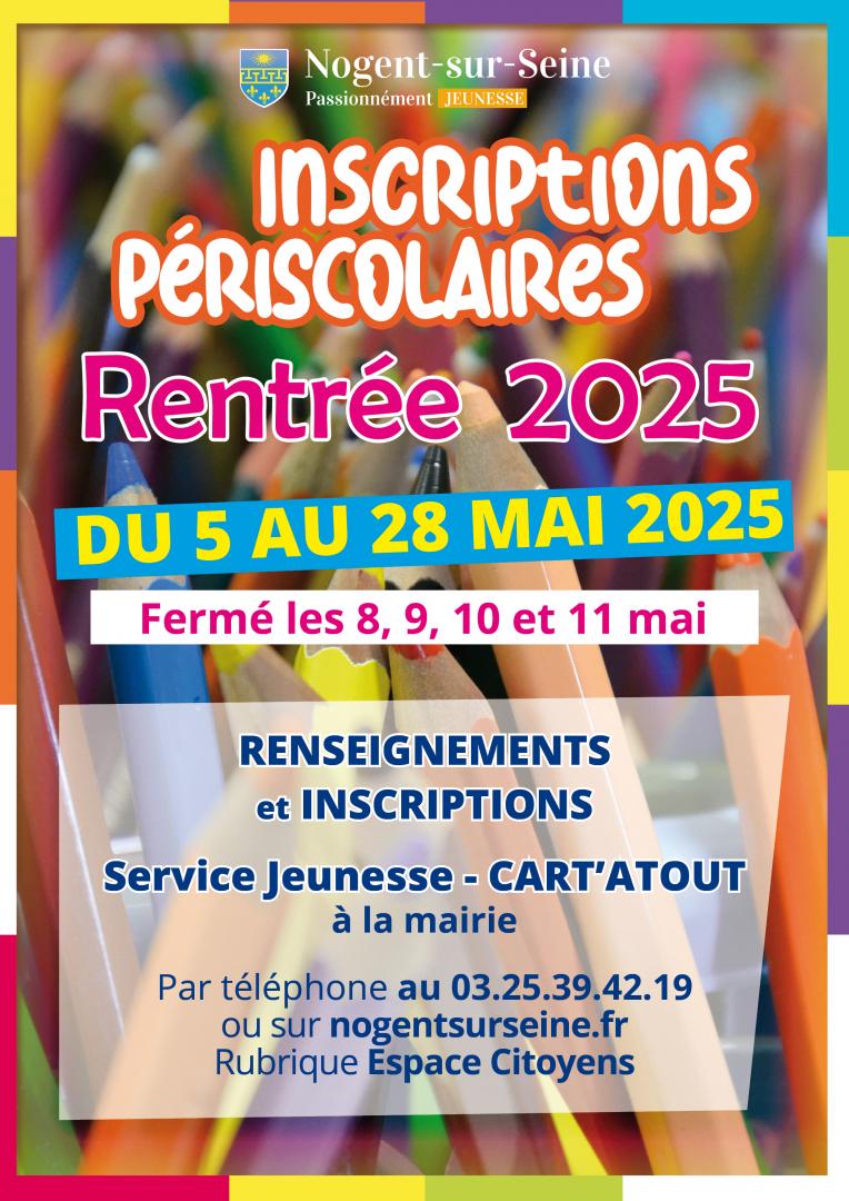 Inscriptions périscolaires - Rentrée 2025